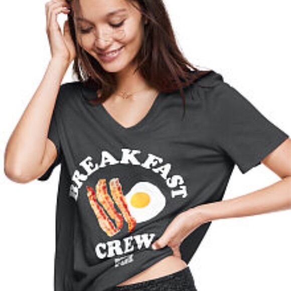 PINK Victoria's Secret Tops - Victoria’s Secret PINK BREAKFAST CREW top‼️y2k